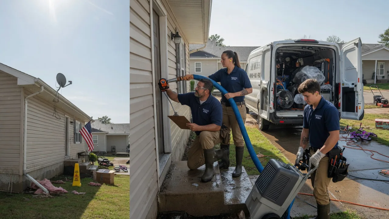 Ceiling Water Damage Restoration in Leesville, OH near me
